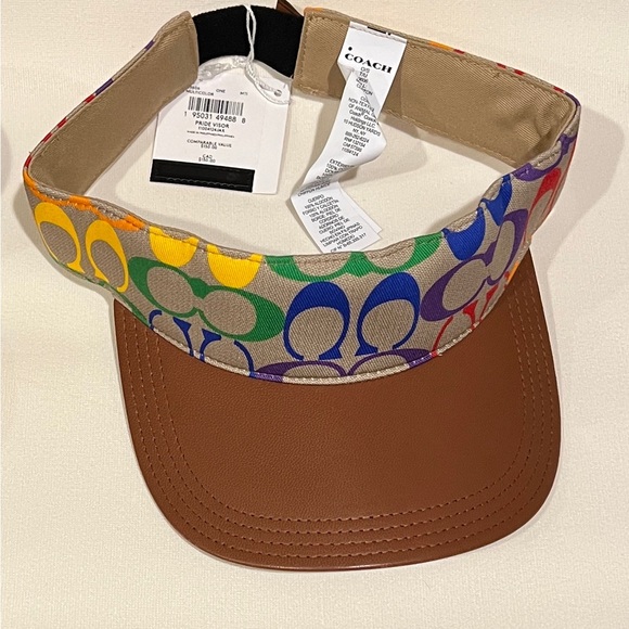 New Coach Pride Visor Multi Color Onesize - Picture 3 of 6